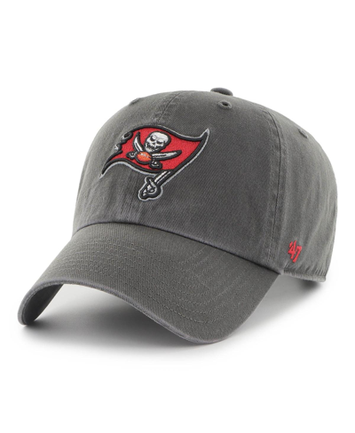 47 Brand Men's ' Graphite Tampa Bay Buccaneers Secondary Clean Up Adjustable Hat In Gray