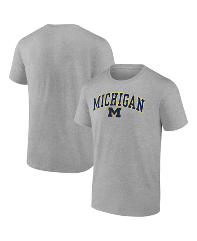 Fanatics Men's  Steel Michigan Wolverines Campus T-shirt