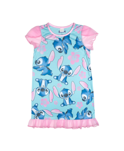 Lilo Stitch Kids' Big Girls Dorm Crewneck Sleep Shirt In Assorted