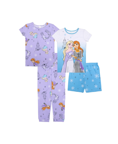 Frozen Kids' - 2 Big Girls Cotton For Pajamas Set In Assorted