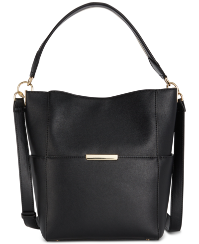 On 34th Hattie Medium Solid Handbag, Created For Macy's In Black