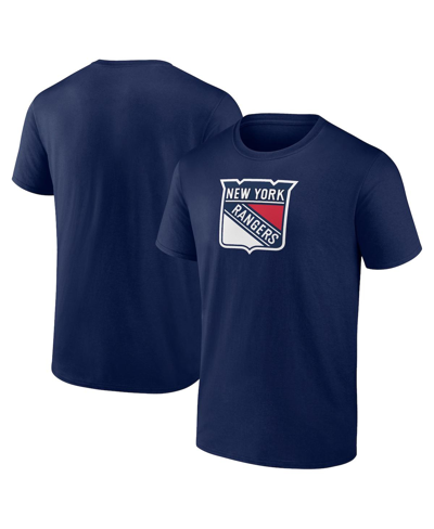 Fanatics Men's  Navy New York Rangers Alternate Logo T-shirt