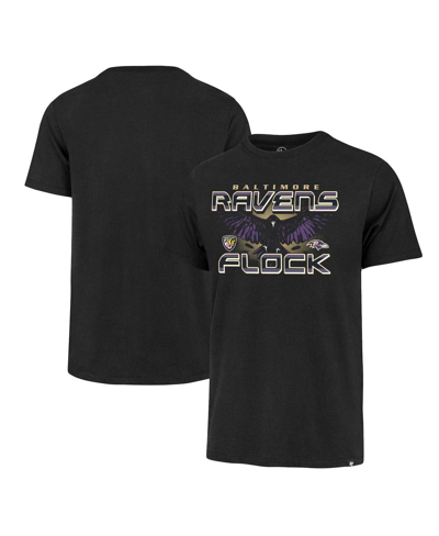 47 Brand Men's ' Black Distressed Baltimore Ravens Regional Franklin T-shirt