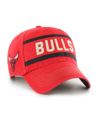 47 Brand Men's ' Red Distressed Chicago Bulls Quick Snap Clean Up Adjustable Hat