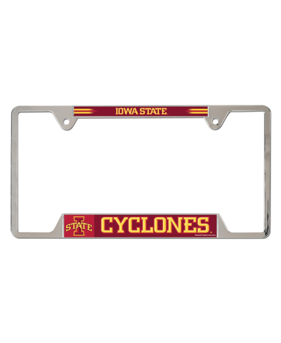 Wincraft Iowa State Cyclones Chrome Plated Metal License Plate Frame In Multi