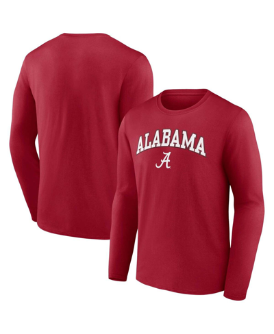 Fanatics Men's  Crimson Alabama Crimson Tide Campus Long Sleeve T-shirt