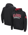 Colosseum Black Stanford Cardinal Double Arch Pullover Hoodie In Black