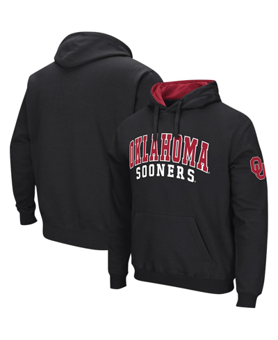 Colosseum Men's  Black Oklahoma Sooners Double Arch Pullover Hoodie