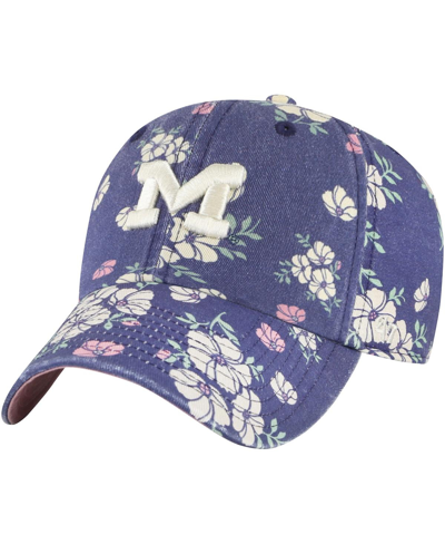 47 Brand Women's ' Navy Michigan Wolverines Primrose Clean Up Adjustable Hat In Multi
