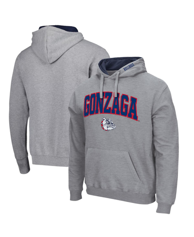 Colosseum Men's Heather Gray Florida Atlantic Owls Arch Logo 3.0 Pullover Hoodie