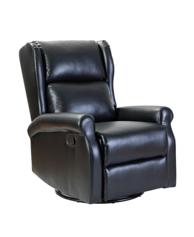 Hulala Home Callinan Contemporary Recliner With Adjustable Backrest In Black