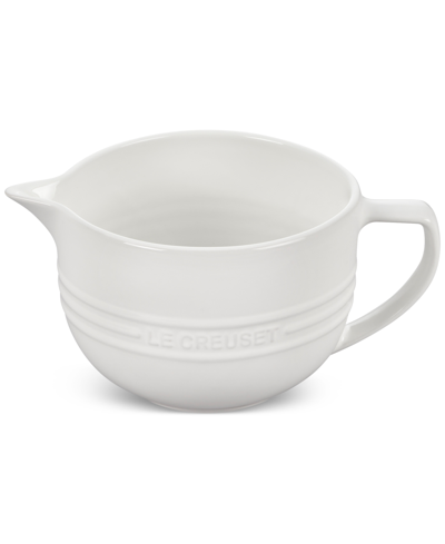 Le Creuset Stoneware Batter Bowl, 3.25 Qt. In White