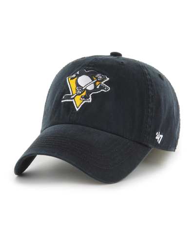 47 Brand Men's ' Black Pittsburgh Penguins Classic Franchise Fitted Hat