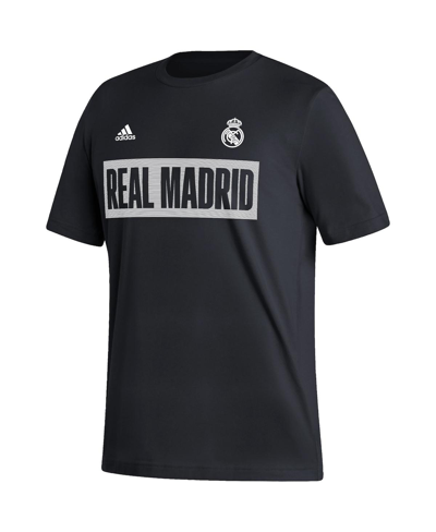 Adidas Originals Men's Adidas Black Real Madrid Culture Bar T-shirt