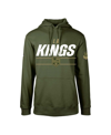 LEVELWEAR MEN'S LEVELWEAR OLIVE LOS ANGELES KINGS PODIUM FLEECE PULLOVER HOODIE