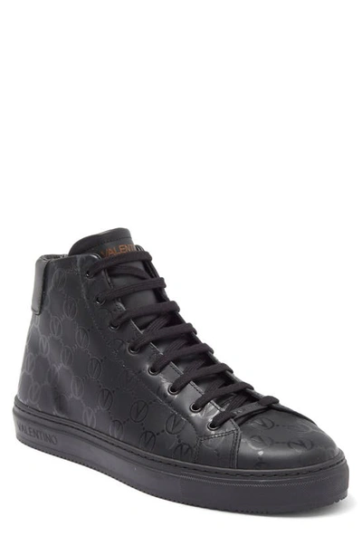 Valentino By Mario Valentino Vince High Top Sneaker In Black