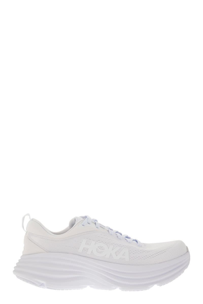 Hoka Bondi 8 - Ultra-shortened Sports Shoe In White