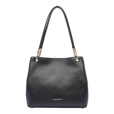 Michael Michael Kors Kensington Large Leather Tote Bag In Black