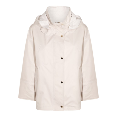 Moorer Coats In Avorio Light/bianco