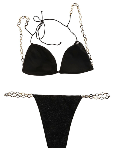 Oseree Oséree Lumiere O Chain Two Piece Clothing In Black