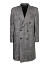 Tagliatore Flap-pocketed Double-breasted Coat In Black