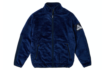Pre-owned Palace Tech Fleece Funnel Navy