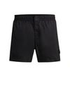Hugo Boss Fully Lined Quick-dry Swim Shorts With Double Monogram In Black