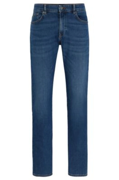 Hugo Boss Slim-fit Jeans In Blue Comfort-stretch Denim