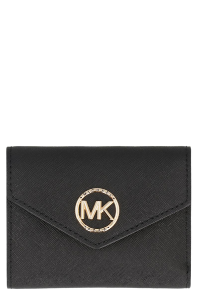 Michael Michael Kors Carmen Small Wallet In Black
