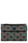Kurt Geiger Mini Kensington Embellished Fabric Convertible Crossbody Bag In Charcoal