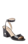 Stuart Weitzman Block Heel Sandal In Black