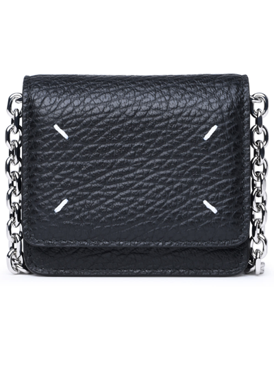 Maison Margiela Four Stitches Black Calf Leather Wallet