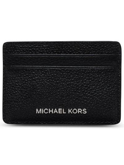 Michael Michael Kors Black Leather Jet Set Cardholder
