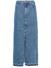 Philosophy Di Lorenzo Serafini Langer Rock Aus Denim In Blu