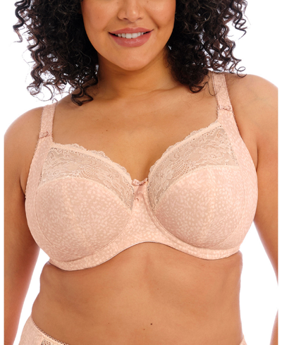 Elomi Full Figure Morgan Banded Underwire Stretch Lace Bra El4110, Online Only In Cameo Rose