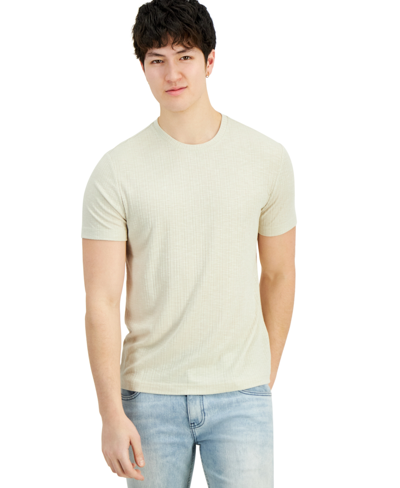 Inc International Concepts Men's Ribbed T-shirt, Created For Macy's In Grain