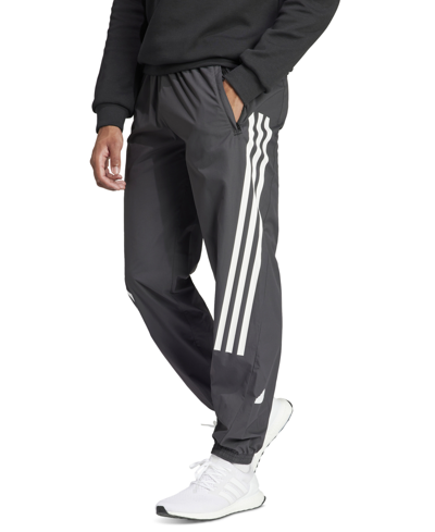 Adidas Originals Men's Future Icons Woven 3-stripe Track Pants In Black