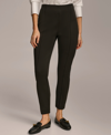 Donna Karan Women's High Rise Twill Ankle Pants In Black
