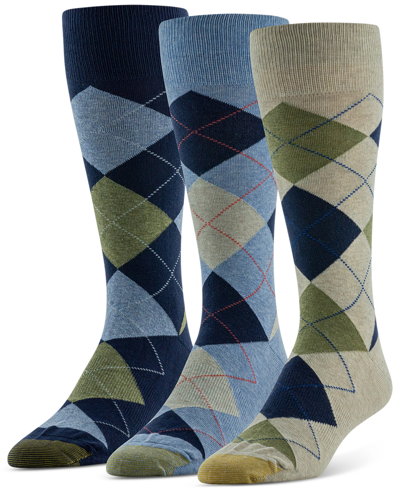 Gold Toe Men's Carlyle Argyle Socks In Asst