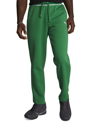 Puma Men's Vintage Sport Tipped Fleece Track Pants In Archive Green