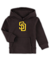 OUTERSTUFF TODDLER BOYS AND GIRLS BROWN SAN DIEGO PADRES TEAM PRIMARY LOGO FLEECE PULLOVER HOODIE