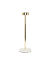 CLASSIC TOUCH TAPER CANDLE HOLDER ON MARBLE BASE, 14" H
