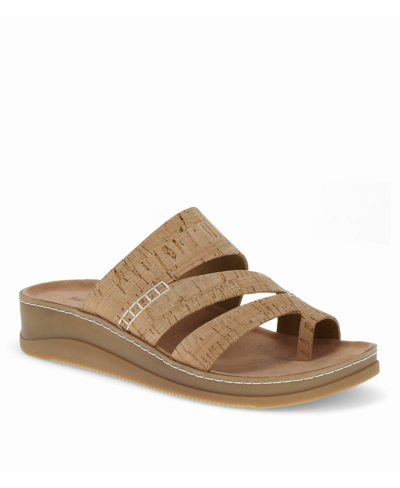 Baretraps Women's Fresha Toe Loop Wedge Sandals In Natural