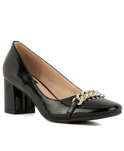 Jones New York Women's Korsa Chain Detail Block Heel Dress Pumps In Black