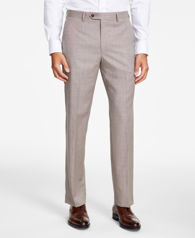 Michael Kors Men's Classic-fit Stretch Wool-blend Suit Pants In Tan