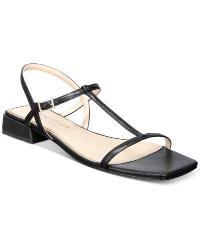 Things Ii Come Alexandra Womens Adjustable Faux Leather Block Heel In Black Patent