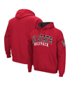 Colosseum Red Nc State Wolfpack Double Arch Pullover Hoodie In Red