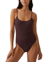 COTTON ON WOMEN'S THIN-STRAP SCOOP-BACK ONE-PIECE SWIMSUIT