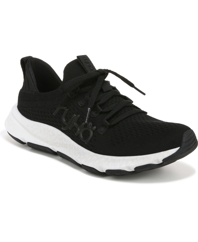 Ryka Revoltion Rz1 Womens Comfort Insole Manmade Running & Training Shoes In Black