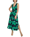 Tommy Hilfiger Women's Floral Empire-waist Maxi Dress In Sky Captain Multi